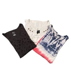 3 tops Sonoma and Molly Maxi tank tshirt boho size L